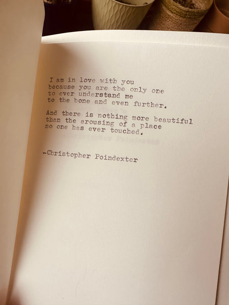 Dried Flower Typewritten Book of Poems