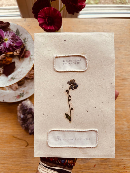 Handmade Typewritten book of Poems